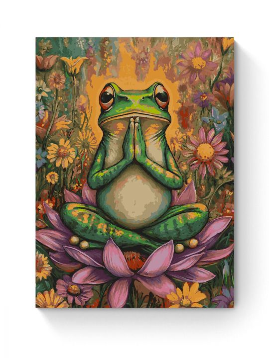 Картина по номерам на подрамнике «Поза лотоса» 80x60 см