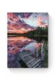 Картина по номерам на подрамнике «Закат на реке» 90x70 см