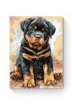 Картина по номерам на подрамнике «Ротвейлер» 90x70 см