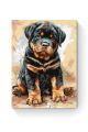 Картина по номерам на подрамнике «Ротвейлер» 80x60 см