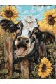 Картина по номерам без подрамника «Милый теленок» 80x60 см