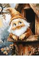 Картина по номерам на подрамнике «Милый гном» 90x70 см
