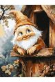 Картина по номерам без подрамника «Милый гном» 130x100 см