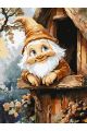 Картина по номерам без подрамника «Милый гном» 80x60 см