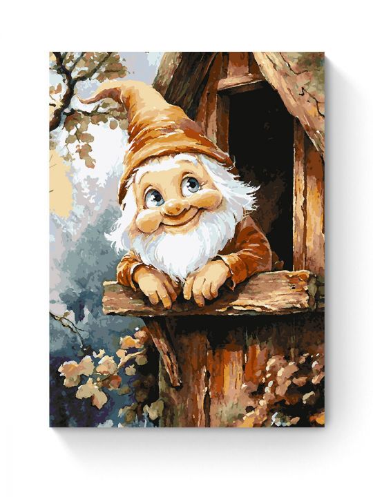 Картина по номерам на подрамнике «Милый гном» 80x60 см