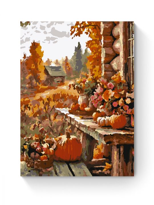 Картина по номерам на подрамнике «Дары осени» 25x20 см