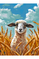 Картина по номерам на подрамнике «Овечка» 35x25 см