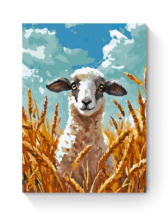 Картина по номерам на подрамнике «Овечка» 25x20 см