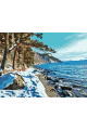 Картина по номерам без подрамника «Берег Байкала» 35x25 см