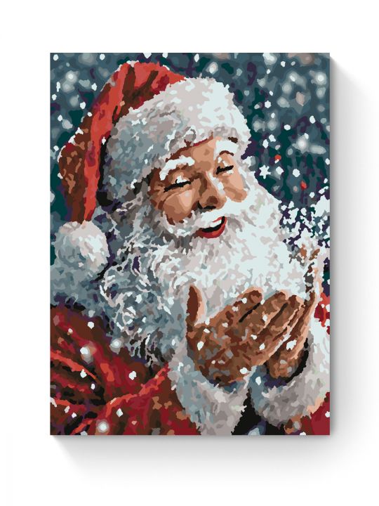 Картина по номерам на подрамнике «Дед Мороз» 25x20 см