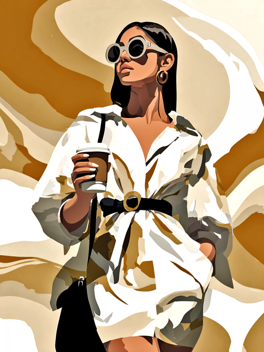 Алмазная мозаика без подрамника «На стиле» 130x100 см