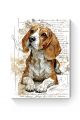 Алмазная мозаика на подрамнике «Умница бигль» 70x50 см