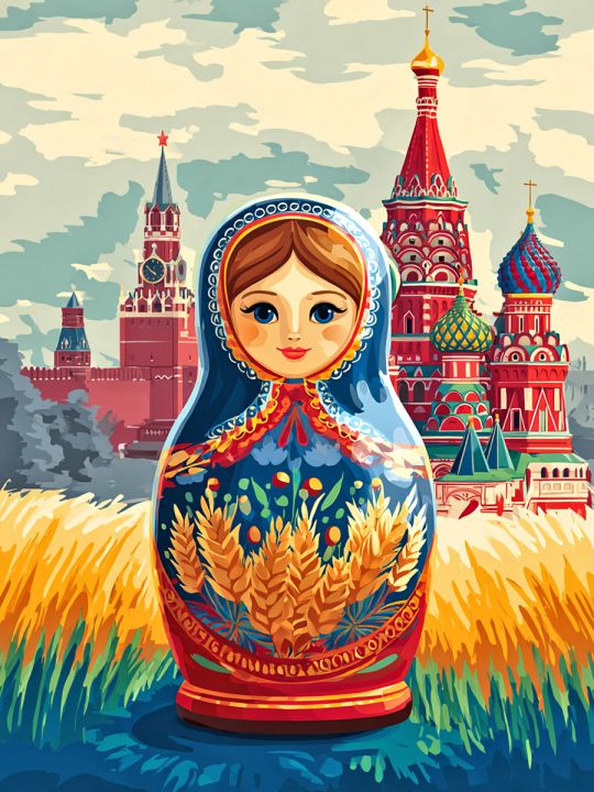 Алмазная мозаика без подрамника «50_1» 130x100 см