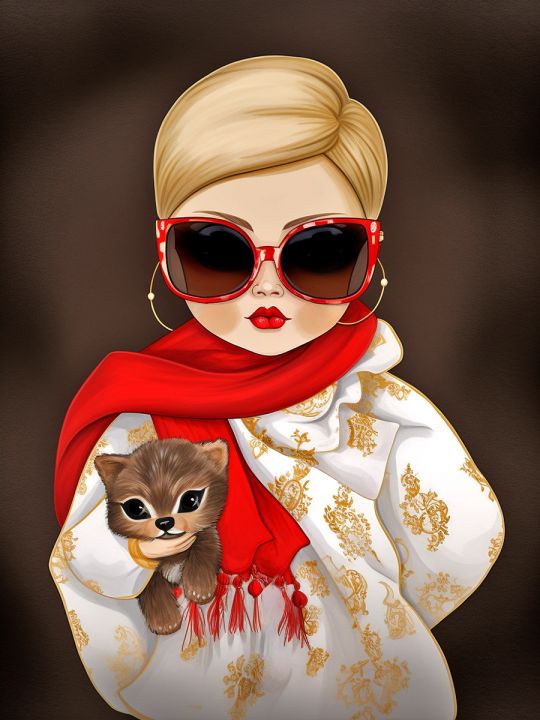 Алмазная мозаика без подрамника «Матрешка Style » 130x100 см