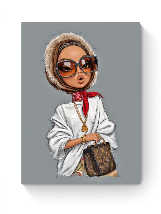 Алмазная мозаика на подрамнике «Матрешка Style » 40x30 см