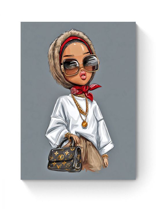 Алмазная мозаика на подрамнике «Матрешка Style » 40x30 см