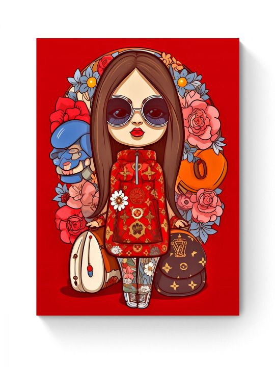 Алмазная мозаика на подрамнике «Матрешка Style » 40x30 см