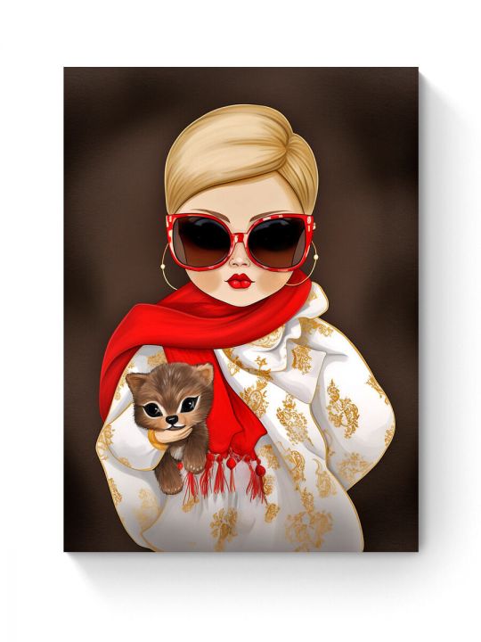 Алмазная мозаика на подрамнике «Матрешка Style » 50x40 см