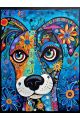 Алмазная мозаика без подрамника «Узорный пёс» 40x30 см