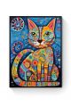 Алмазная мозаика на подрамнике «Узорный кот» 40x30 см
