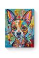 Алмазная мозаика на подрамнике «Узорный пёс» 70x50 см