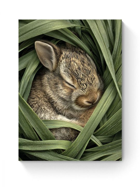 Алмазная мозаика на подрамнике «Зайчонок» 40x30 см