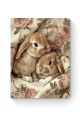Алмазная мозаика на подрамнике «Крольчата » 40x30 см, 43 цветов