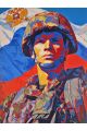 Алмазная мозаика без подрамника «Служу России» 130x100 см
