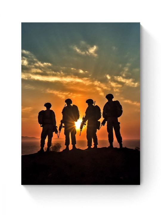 Алмазная мозаика на подрамнике «Четыре товарища» 50x40 см