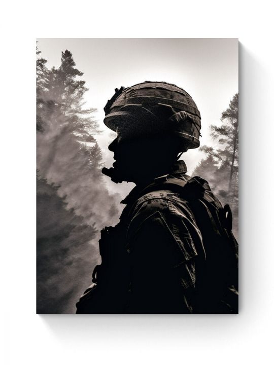 Алмазная мозаика на подрамнике «Тихий дозор» 90x70 см