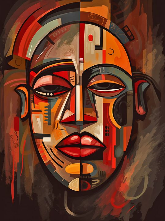 Алмазная мозаика без подрамника «Лик предков» 40x30 см