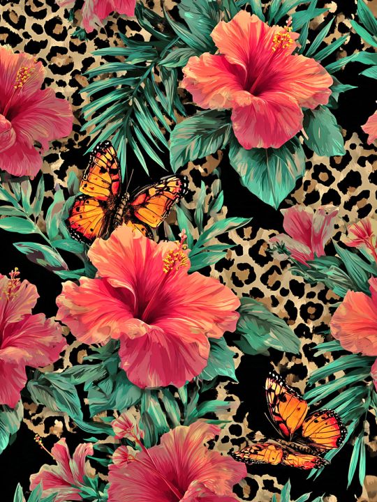 Алмазная мозаика без подрамника «Тропик шик» 40x30 см