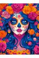 Алмазная мозаика без подрамника «Санта Муэрте» 90x70 см