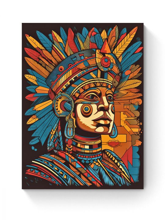 Алмазная мозаика на подрамнике «Жрица солнца» 50x40 см