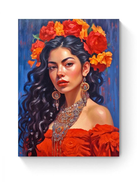 Алмазная мозаика на подрамнике «Кармен» 70x50 см