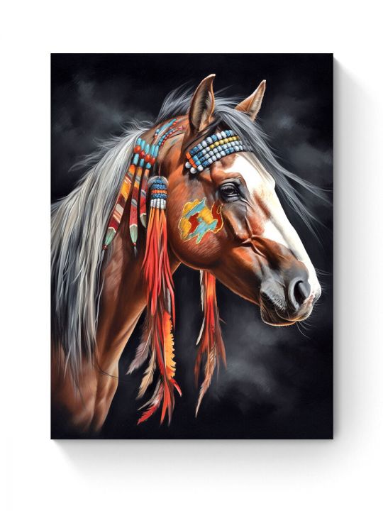 Алмазная мозаика на подрамнике «Ветер прерий» 70x50 см