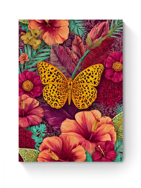 Алмазная мозаика на подрамнике «Жар тропик» 90x70 см