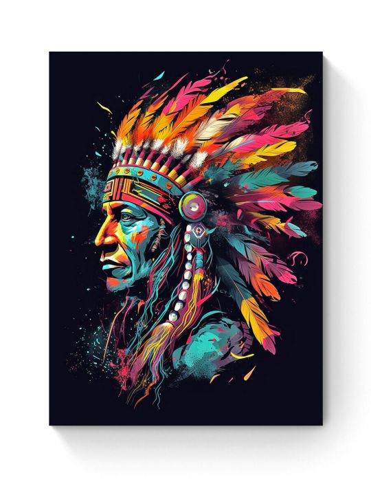 Алмазная мозаика на подрамнике «Сын прерий» 90x70 см