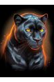 Алмазная мозаика без подрамника «Пантера» 40x30 см