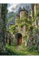 Алмазная мозаика без подрамника «Старый замок» 70x50 см
