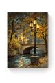 Алмазная мозаика на подрамнике «Городская осень» 90x70 см