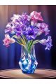 Алмазная мозаика без подрамника «Гладиолусы» 70x50 см