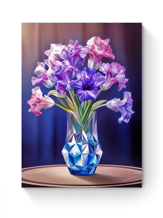 Алмазная мозаика на подрамнике «Гладиолусы» 40x30 см