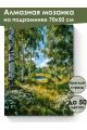 Алмазная мозаика на подрамнике «Летний лес» 70x50 см