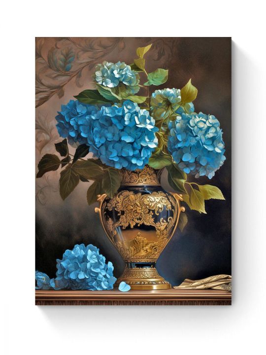 Алмазная мозаика на подрамнике «Букет гортензий» 40x30 см