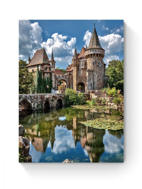 Алмазная мозаика на подрамнике «Старинный замок» 40x30 см