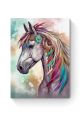 Алмазная мозаика на подрамнике «Белая лошадь» 70x50 см