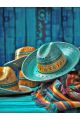Алмазная мозаика без подрамника «Сомбреро» 130x100 см