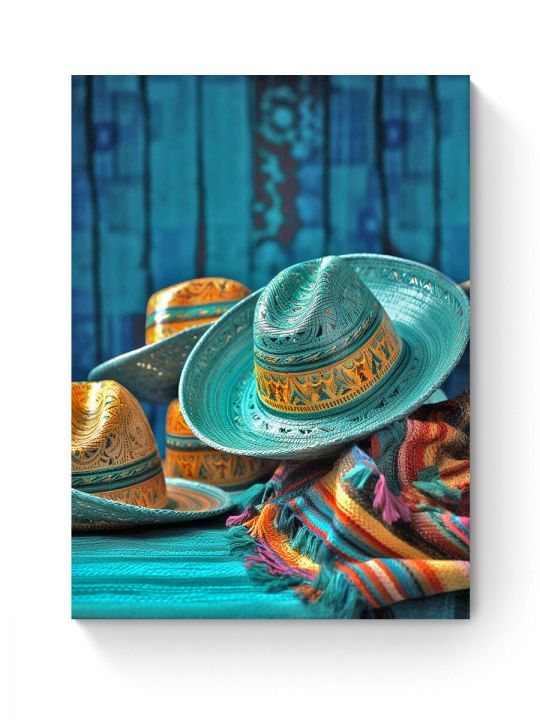 Алмазная мозаика на подрамнике «Сомбреро» 50x40 см