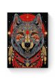 Алмазная мозаика на подрамнике «Тотем волка» 40x30 см